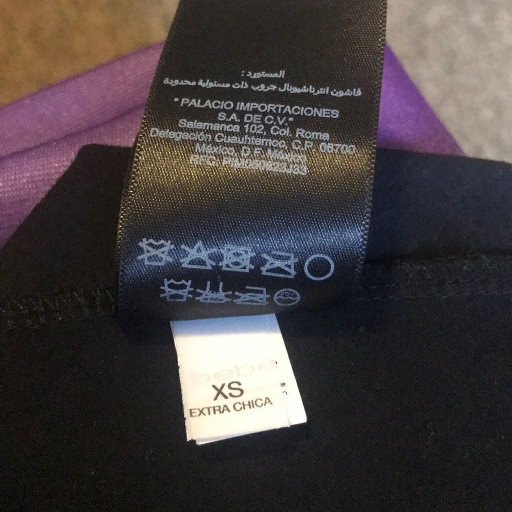 Bebe Black Blouse. - Picture 8 of 10